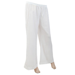 Women's Plain Georgette Trouser - White, Women, Pants & Tights, Chase Value, Chase Value