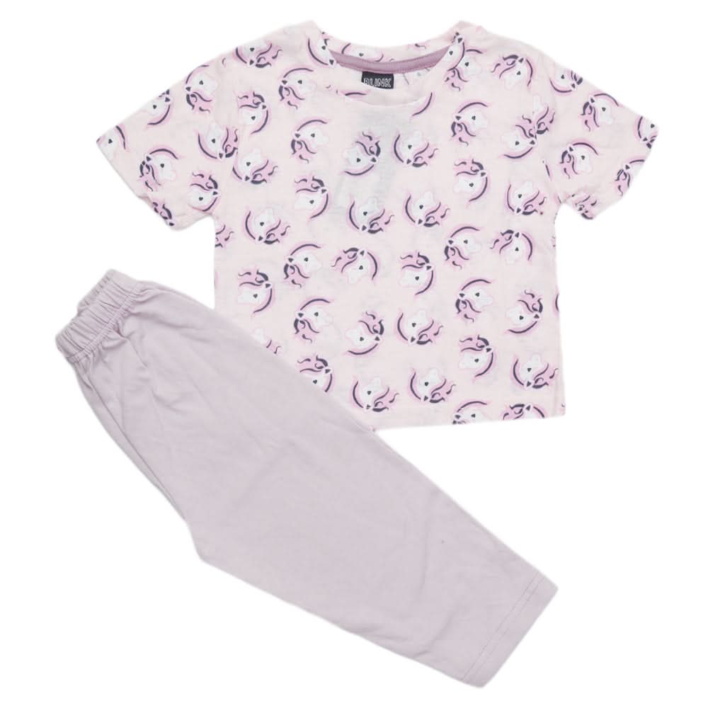 Girls Sleeping Suit - Tea Pink, Kids, Girls Sets And Suits, Chase Value, Chase Value