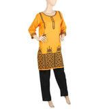 Women's  Embroidered 2Pcs Shalwar Suit- 01 - Mustard, Women, Shalwar Suits, Chase Value, Chase Value