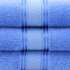 Terry Fancy Bath Towel - Light Blue, Home & Lifestyle, Bath Towels, Chase Value, Chase Value