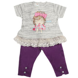 Newborn Girls Half Sleeves Suits - Dark Purple, Kids, Newborn Girls Sets And Suits, Chase Value, Chase Value
