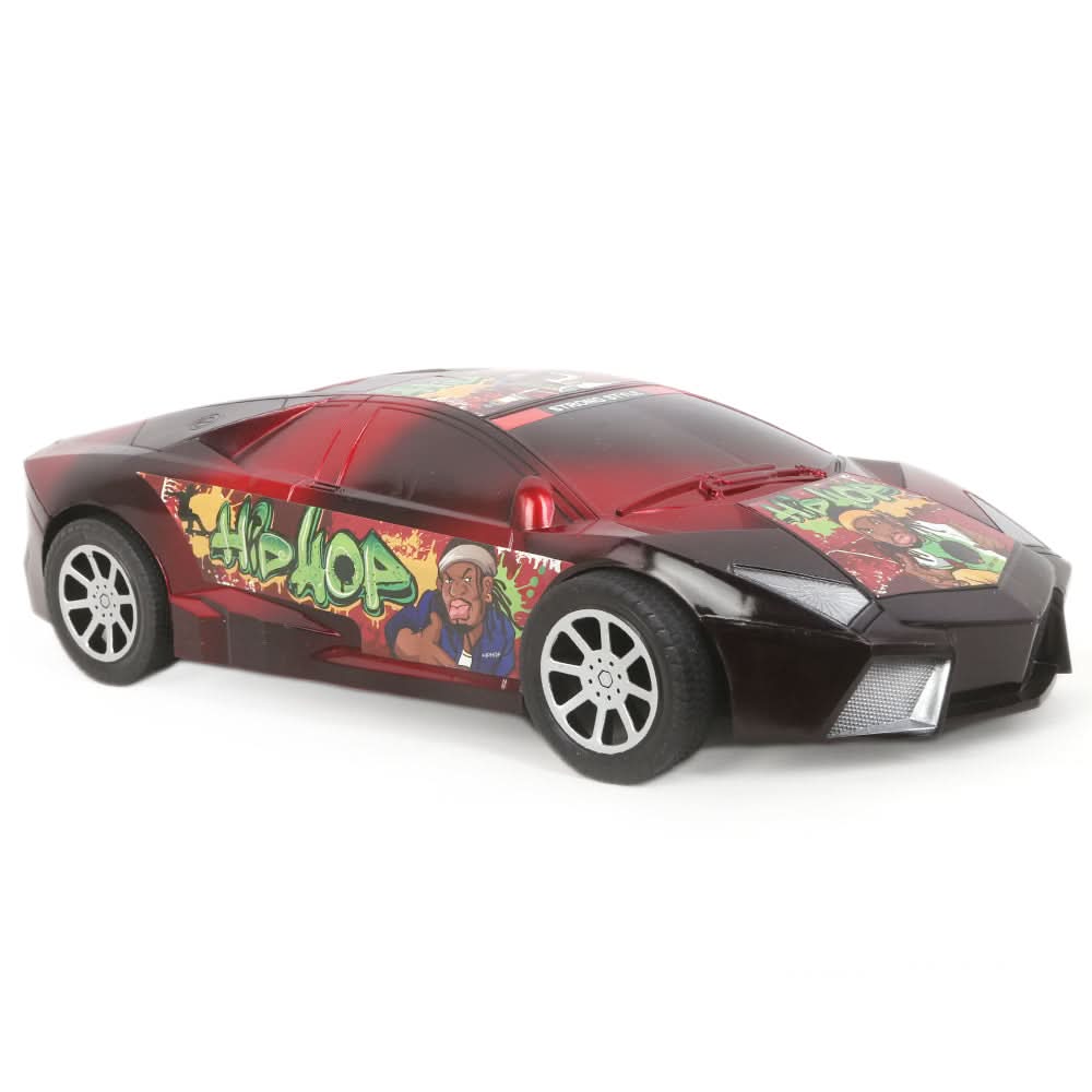 Friction Car - Red, Kids, Non-Remote Control, Chase Value, Chase Value