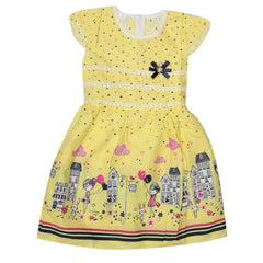 Girls Embroided Frock - Yellow, Kids, Girls Frocks, Chase Value, Chase Value
