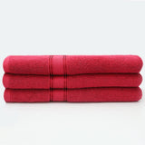 Terry Fancy Bath Towel - Red, Home & Lifestyle, Bath Towels, Chase Value, Chase Value