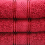 Terry Fancy Bath Towel - Red, Home & Lifestyle, Bath Towels, Chase Value, Chase Value