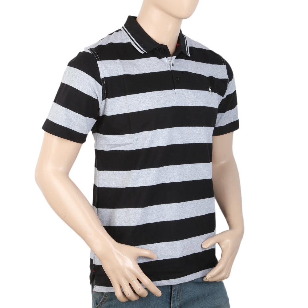 Men's Yarn Dyed Half Sleeves Polo T Shirt - Multi, Men, T-Shirts And Polos, Chase Value, Chase Value