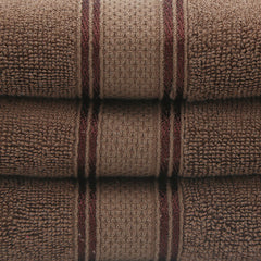 Terry Fancy Bath Towel - Dark Brown, Home & Lifestyle, Bath Towels, Chase Value, Chase Value