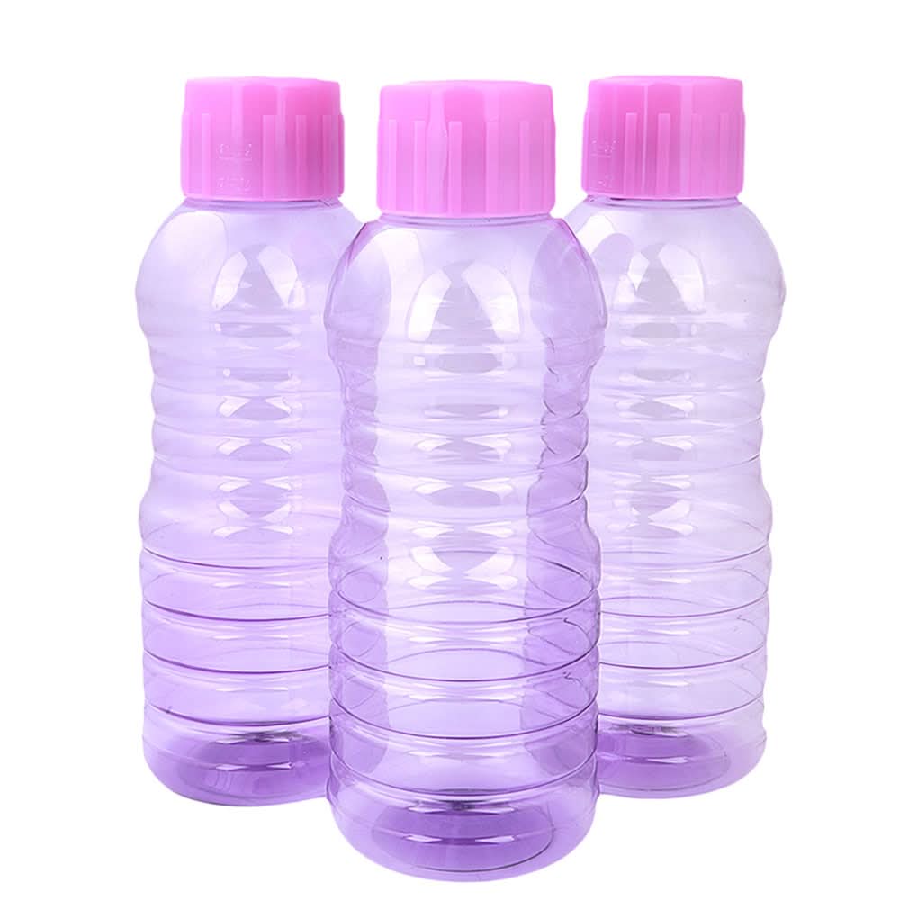 Fridge Water Bottle 3 Pcs 1 Litre - Purple, Home & Decor, Chase Value, Chase Value