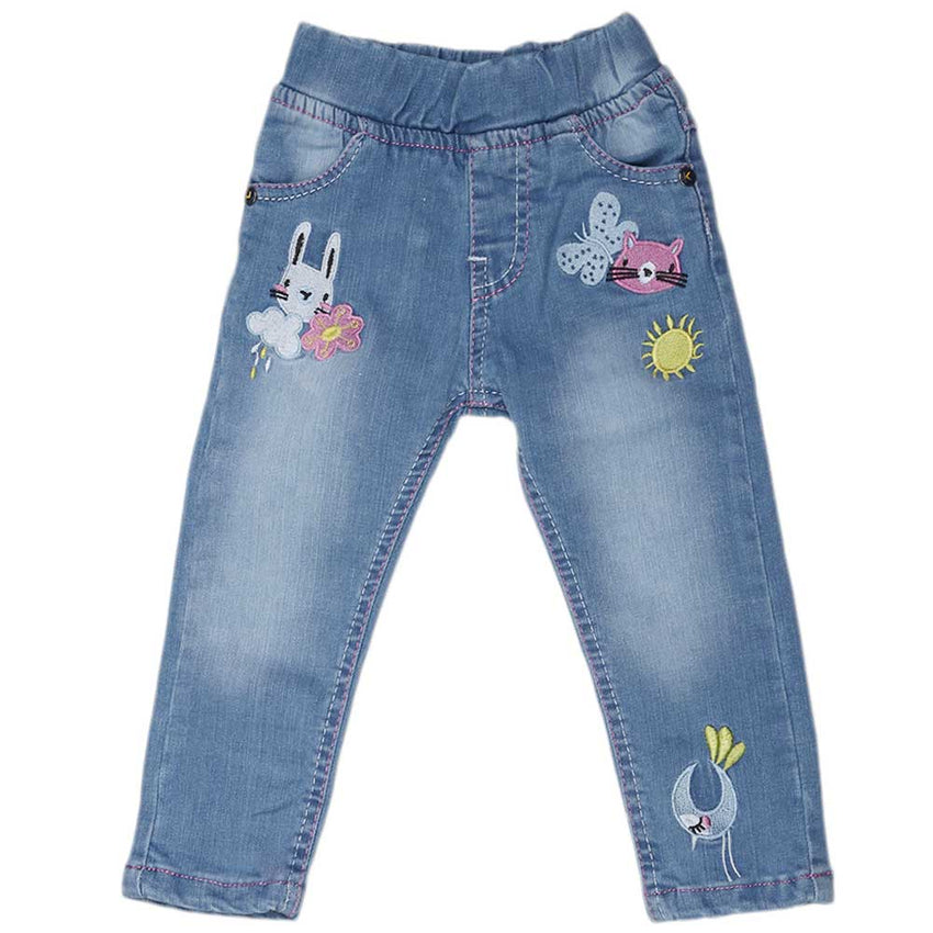 Buy GIRLS LIGHT BLUE DENIM pant Online in Pakistan On  at Lowest  Prices | Cash On Delivery All Over the Pakistan