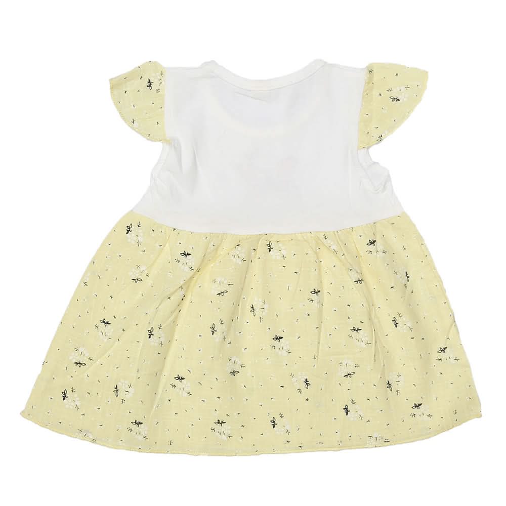 Newborn Baby Frock - Yellow, Kids, NB Girls Frocks, Chase Value, Chase Value