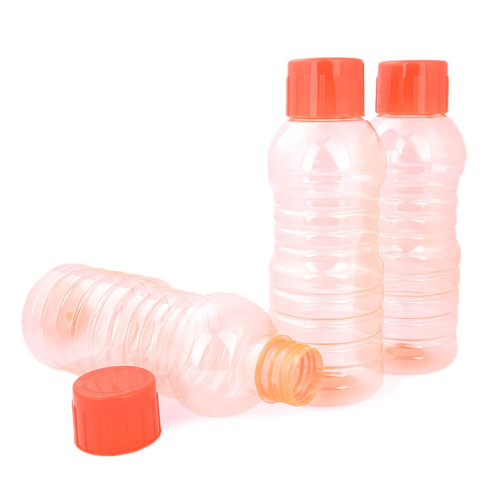 Fridge Water Bottle 3 Pcs 1 Litre - Orange, Home & Decor, Chase Value, Chase Value