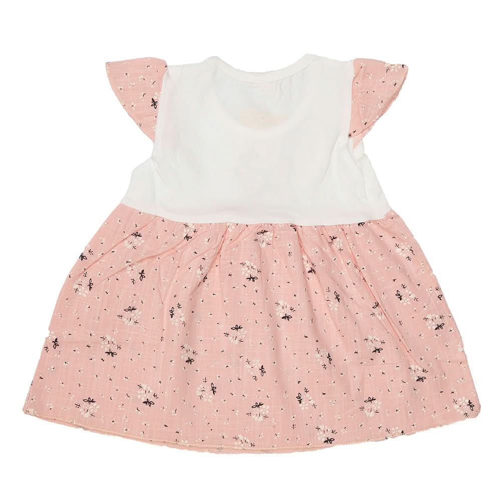 Newborn Baby Frock - Peach, Kids, NB Girls Frocks, Chase Value, Chase Value