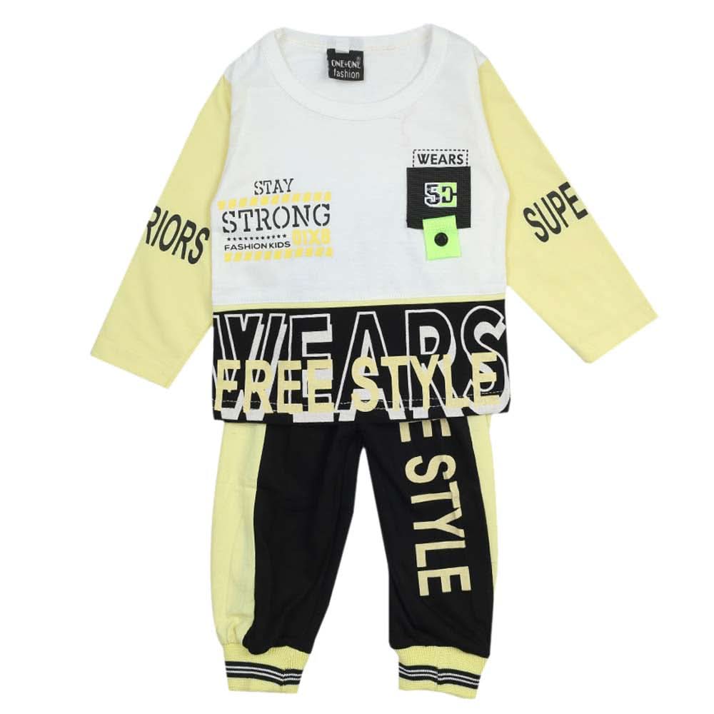 Newborn Boys Full Sleeves Suit - Lemon, Newborn Boys Sets & Suits, Chase Value, Chase Value