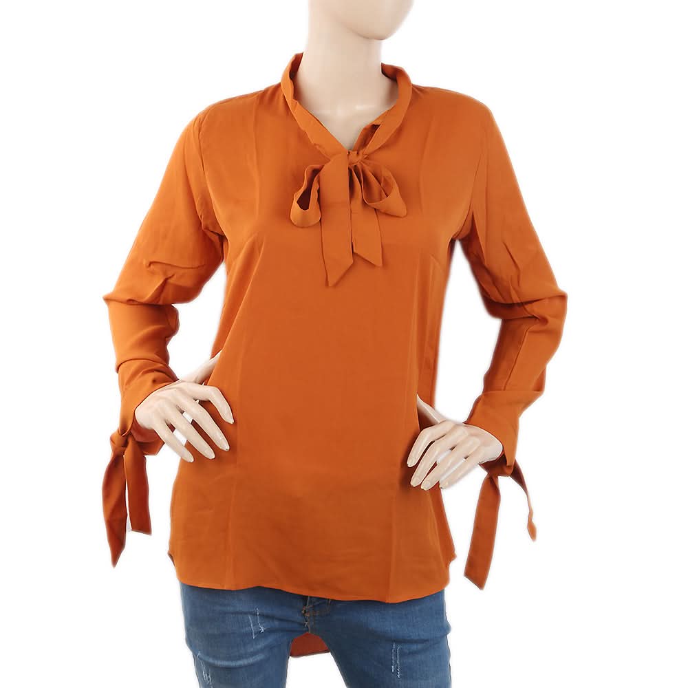 Women's Plain Georgette Top - Mustard, Women, T-Shirts And Tops, Chase Value, Chase Value