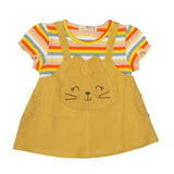 Newborn Baby Frock - Mustard, Kids, NB Girls Frocks, Chase Value, Chase Value