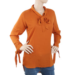Women's Plain Georgette Top - Mustard, Women, T-Shirts And Tops, Chase Value, Chase Value