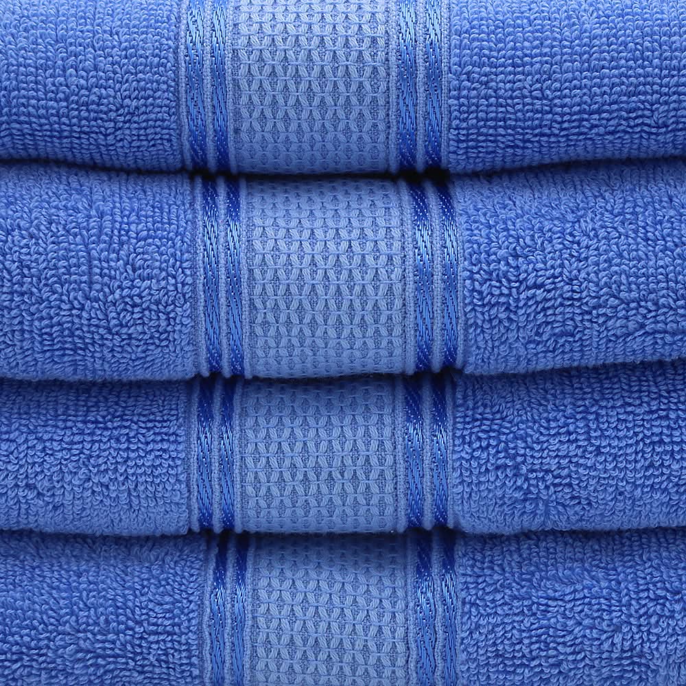 Terry Fancy Bath Towel - Light Blue, Home & Lifestyle, Bath Towels, Chase Value, Chase Value