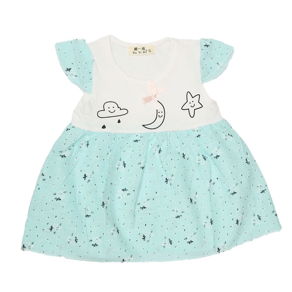 Newborn Baby Frock - Blue, Kids, NB Girls Frocks, Chase Value, Chase Value