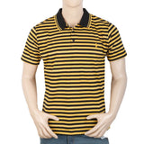 Men's Yarn Dyed Half Sleeves Polo T Shirt - Mustard, Men, T-Shirts And Polos, Chase Value, Chase Value