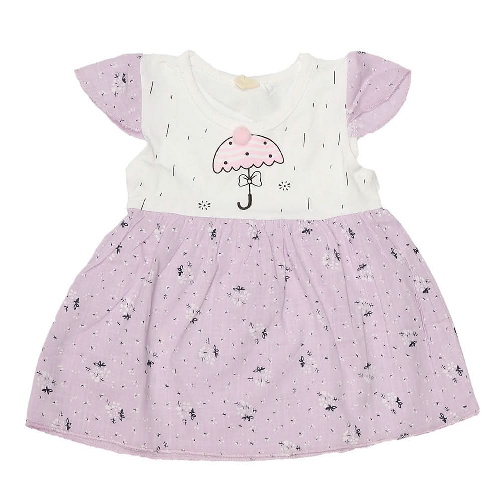 Newborn Baby Frock - Purple, Kids, NB Girls Frocks, Chase Value, Chase Value