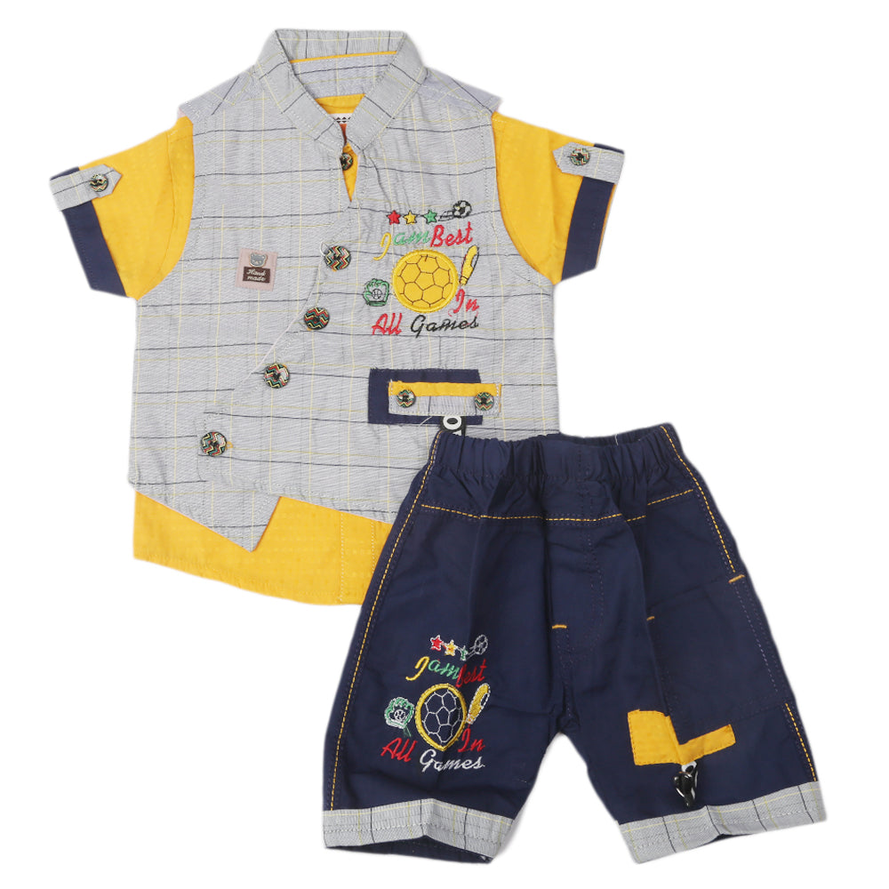 Newborn Baba Boys Suits - Yellow, Kids, Newborn Boys Sets And Suits, Chase Value, Chase Value