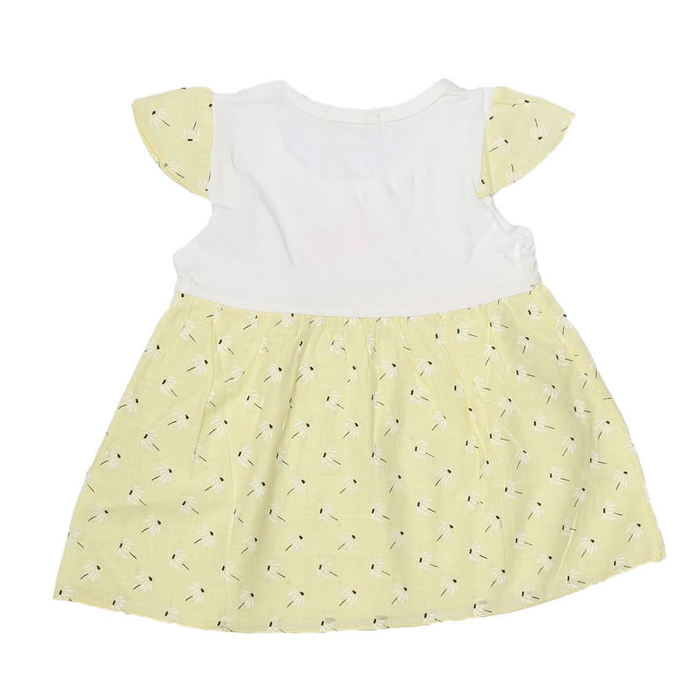 Newborn Baby Frock - Yellow, Kids, NB Girls Frocks, Chase Value, Chase Value