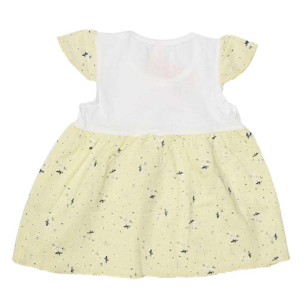 Newborn Baby Frock - Yellow, Kids, NB Girls Frocks, Chase Value, Chase Value
