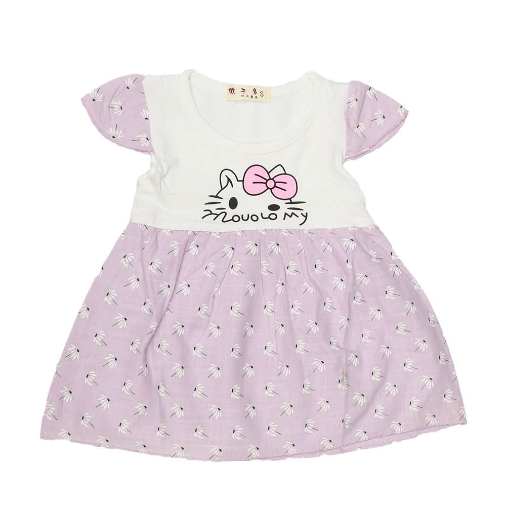 Newborn Baby Frock - Light Purple, Kids, NB Girls Frocks, Chase Value, Chase Value