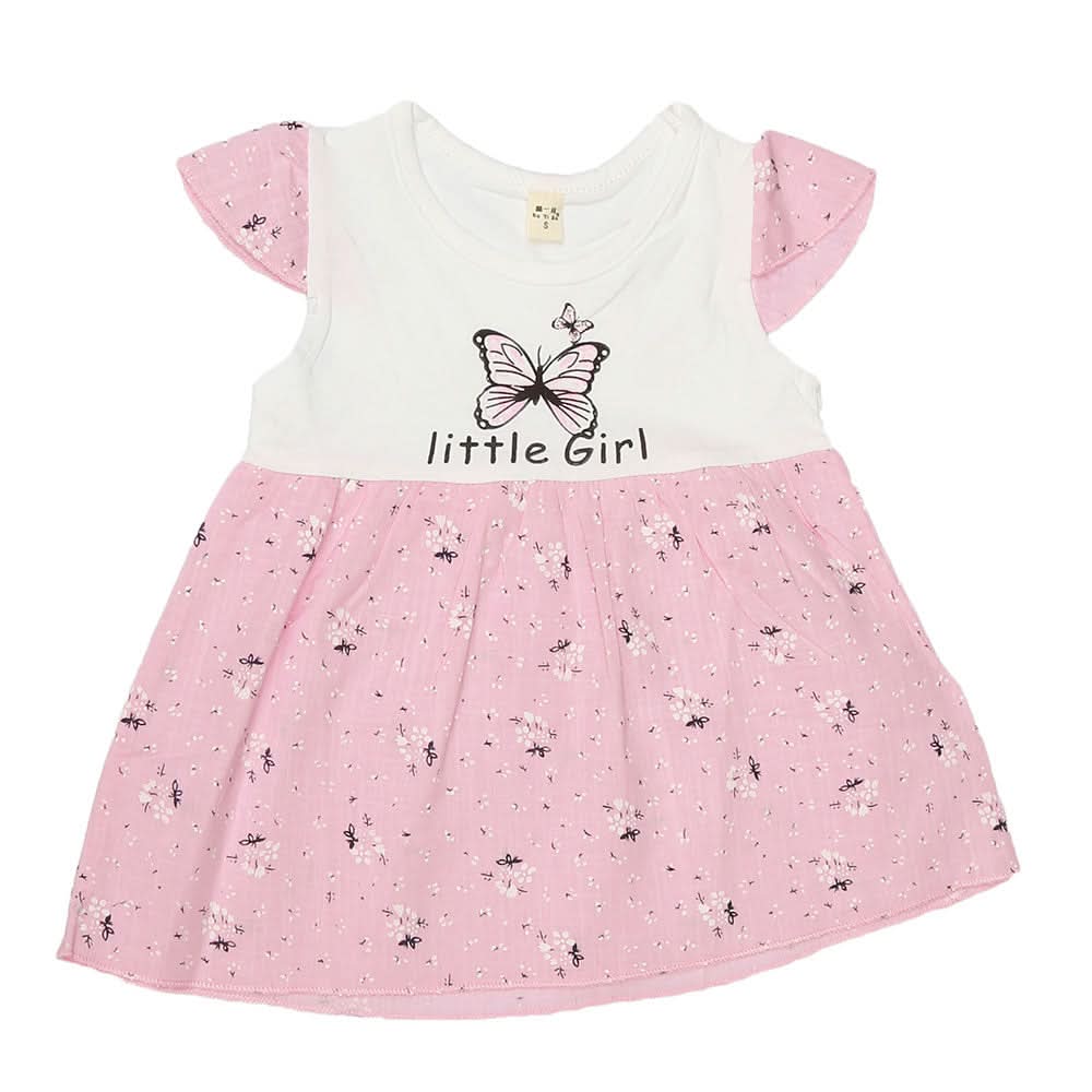 Newborn Baby Frock - Light Pink, Kids, NB Girls Frocks, Chase Value, Chase Value