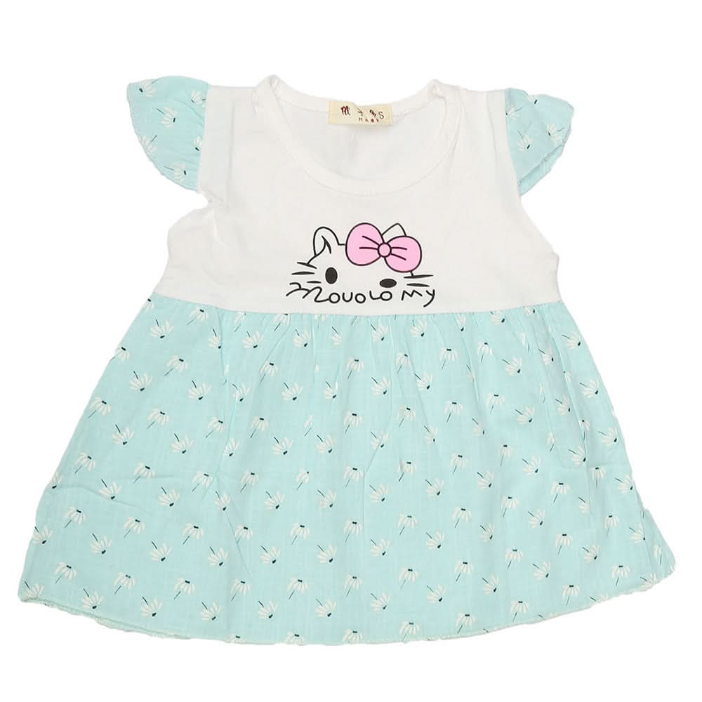Newborn Baby Frock - Blue, Kids, NB Girls Frocks, Chase Value, Chase Value