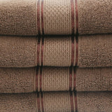 Terry Fancy Bath Towel - Dark Brown, Home & Lifestyle, Bath Towels, Chase Value, Chase Value