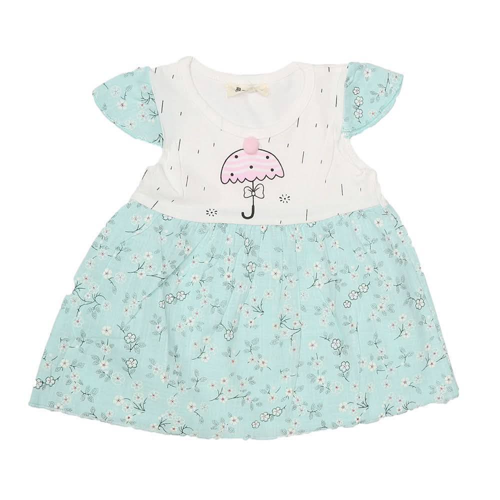 Newborn Baby Frock - Blue, Kids, NB Girls Frocks, Chase Value, Chase Value