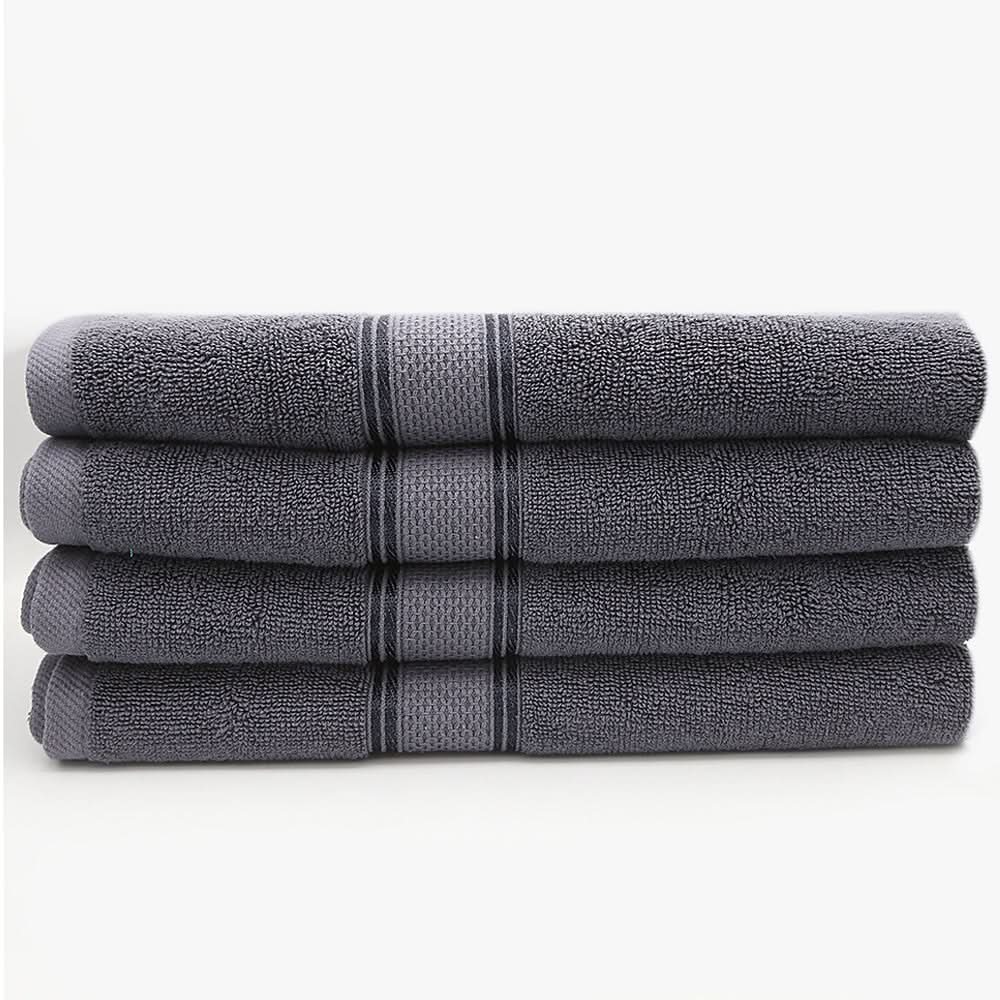 Terry Fancy Bath Towel - Grey, Home & Lifestyle, Bath Towels, Chase Value, Chase Value