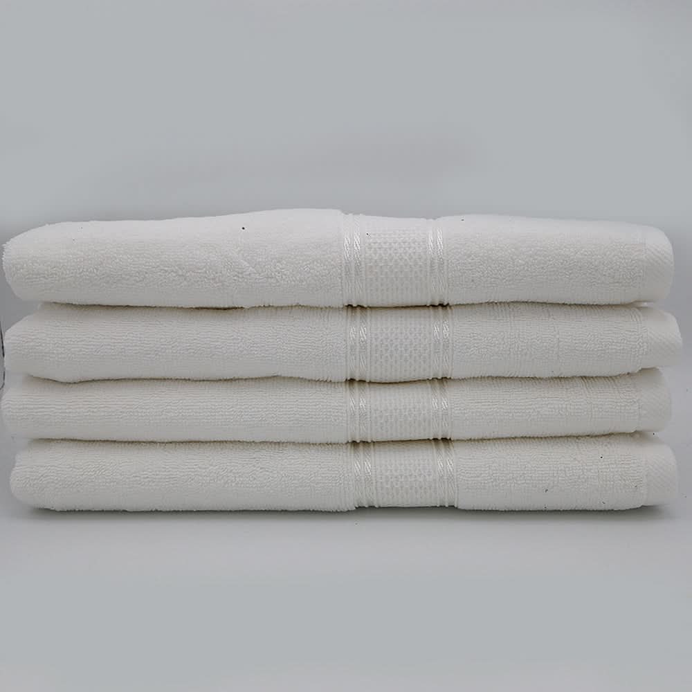 Terry Fancy Bath Towel - White, Home & Lifestyle, Bath Towels, Chase Value, Chase Value