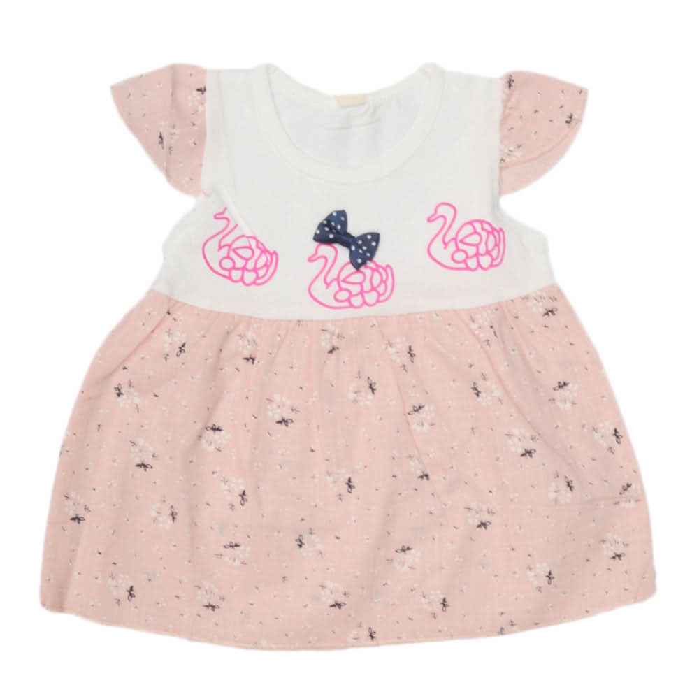 Newborn Baby Frock - Pink, Kids, NB Girls Frocks, Chase Value, Chase Value
