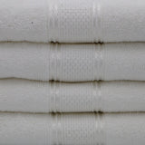 Terry Fancy Bath Towel - White, Home & Lifestyle, Bath Towels, Chase Value, Chase Value