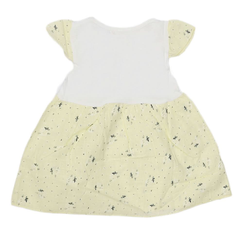 Newborn Baby Frock - Yellow, Kids, NB Girls Frocks, Chase Value, Chase Value