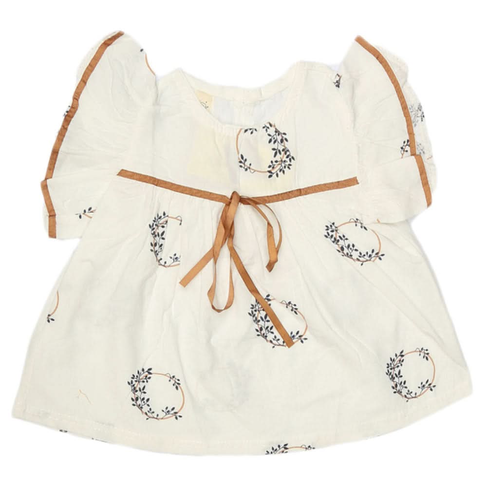 Newborn Baby Frock - White, Kids, NB Girls Frocks, Chase Value, Chase Value