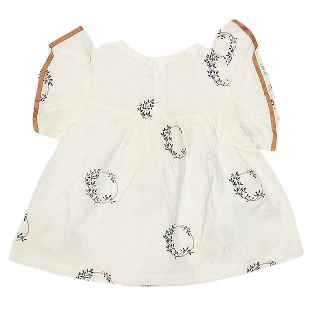 Newborn Baby Frock - White, Kids, NB Girls Frocks, Chase Value, Chase Value