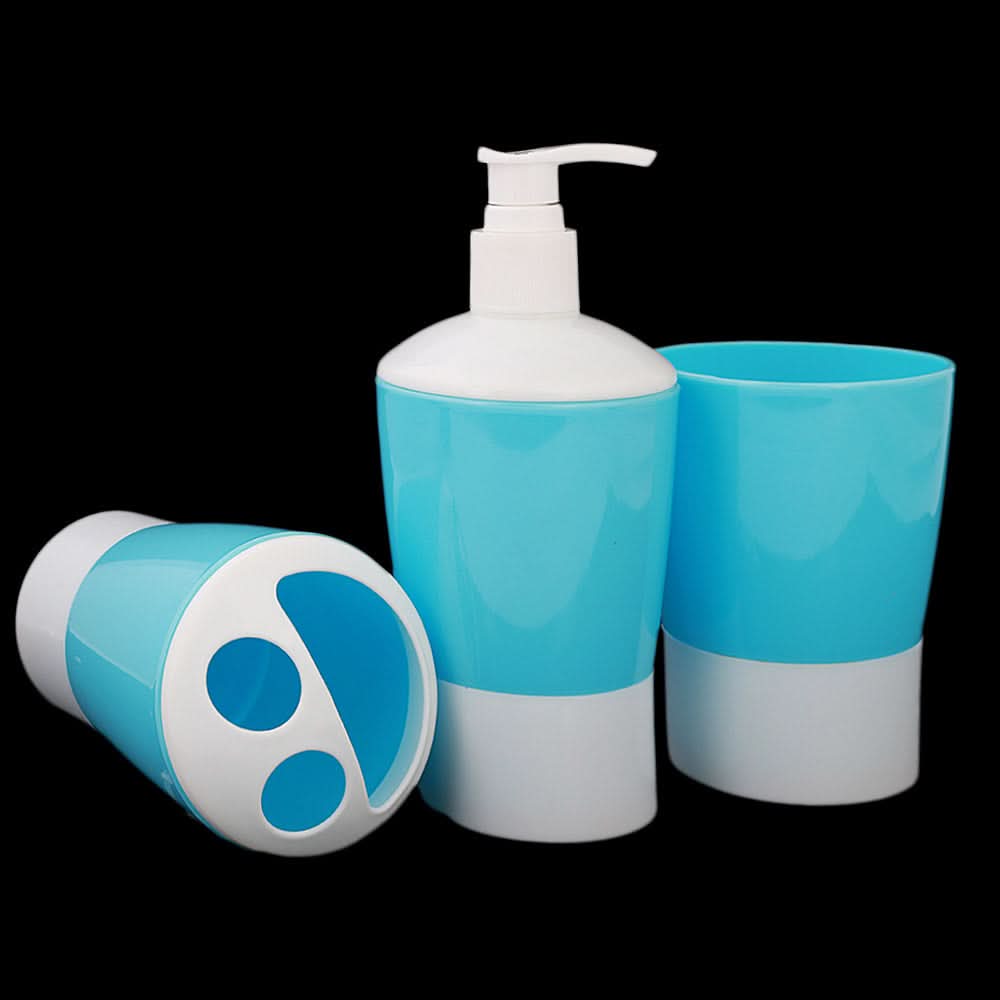 Bathroom Toiletries Set 3 Pcs - Blue, Home & Lifestyle, Storage Boxes, Chase Value, Chase Value