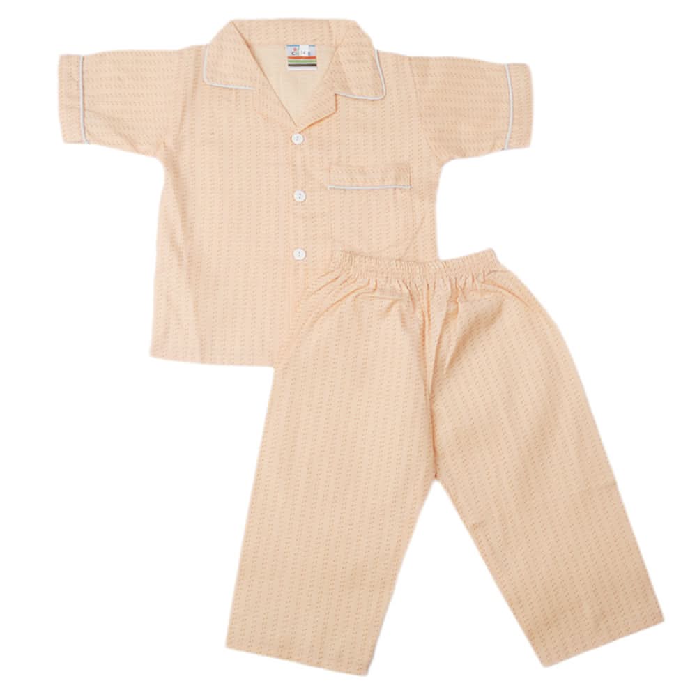 Boys Half Sleeves Sleeping Suit - Orange-Peach, Kids, Boys Sets And Suits, Chase Value, Chase Value