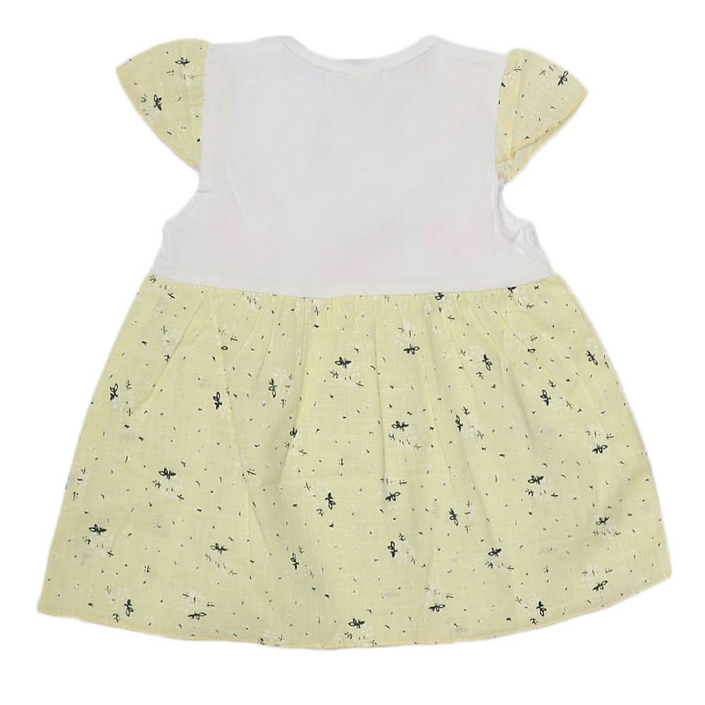 Newborn Baby Frock - Yellow, Kids, NB Girls Frocks, Chase Value, Chase Value
