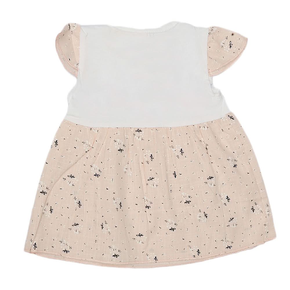 Newborn Baby Frock - Peach, Kids, NB Girls Frocks, Chase Value, Chase Value
