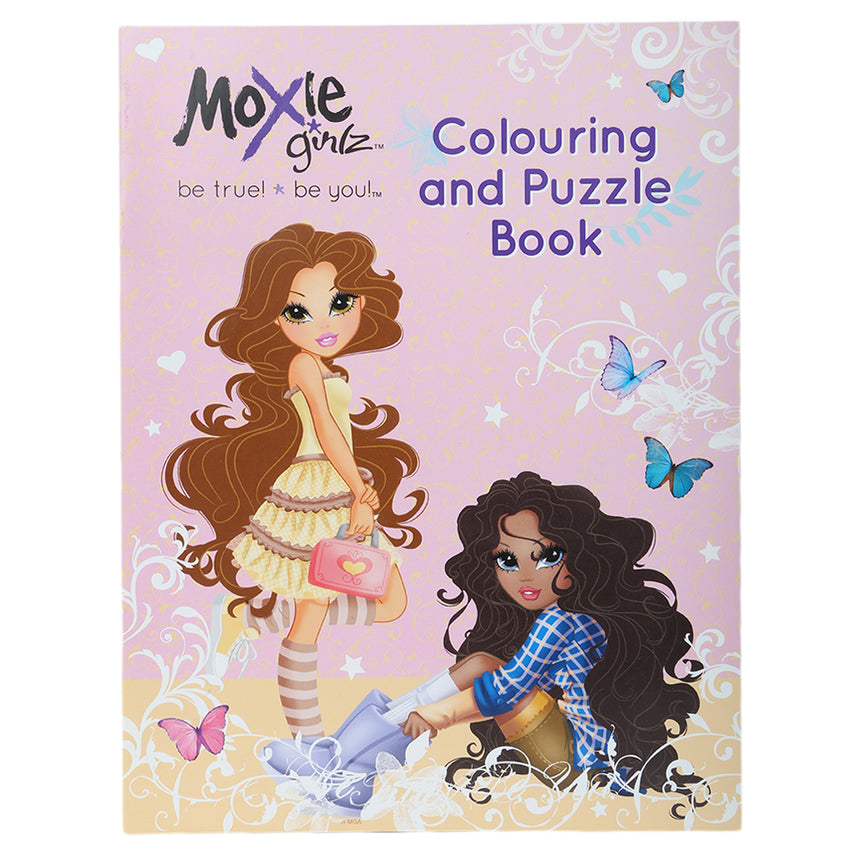 Moxi Girlz Colouring & Puzzle, Kids, Kids Colouring Books, 3 to 6 Years, Chase Value