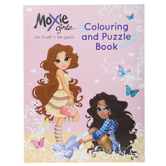 Moxi Girlz Colouring & Puzzle, Kids, Kids Colouring Books, 3 to 6 Years, Chase Value