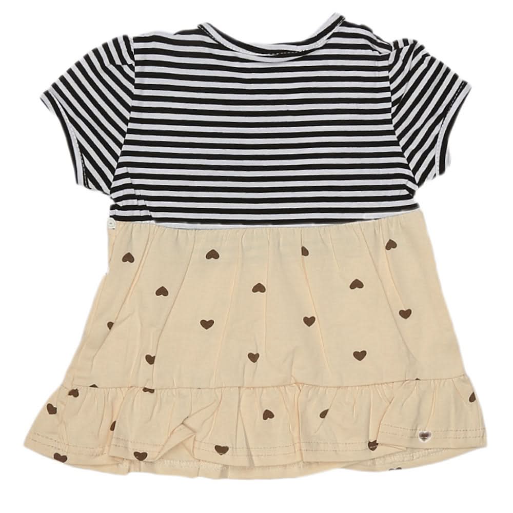 Newborn Baby Frock - Fawn, Kids, NB Girls Frocks, Chase Value, Chase Value