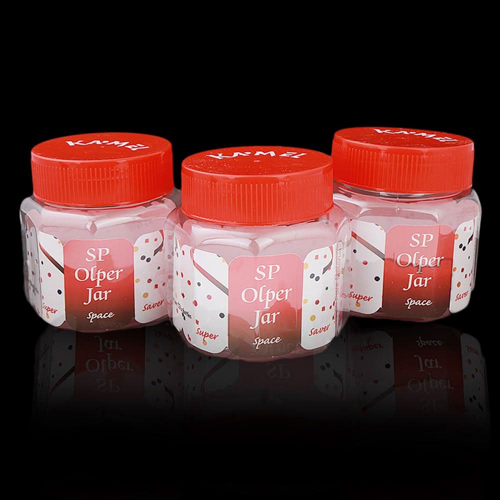 Spice Jar 3 Pcs - Red, Home & Lifestyle, Storage Boxes, Chase Value, Chase Value