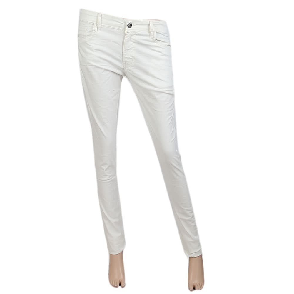 Women's Cotton Pant - White, Women, Pants & Tights, Chase Value, Chase Value