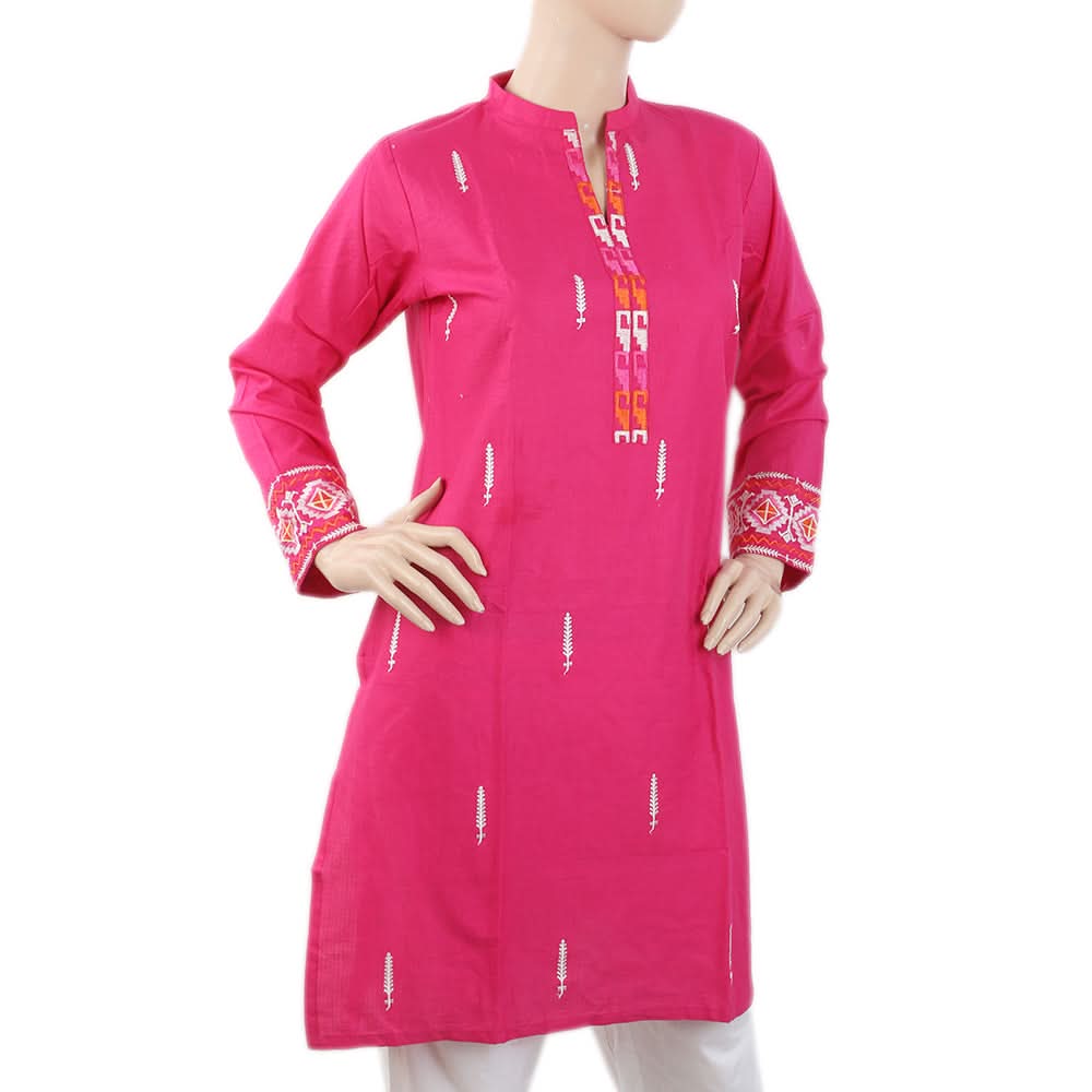 Women's Dobby 2 Piece Shalwar Suit - Dark Pink, Women, Shalwar Suits, Chase Value, Chase Value