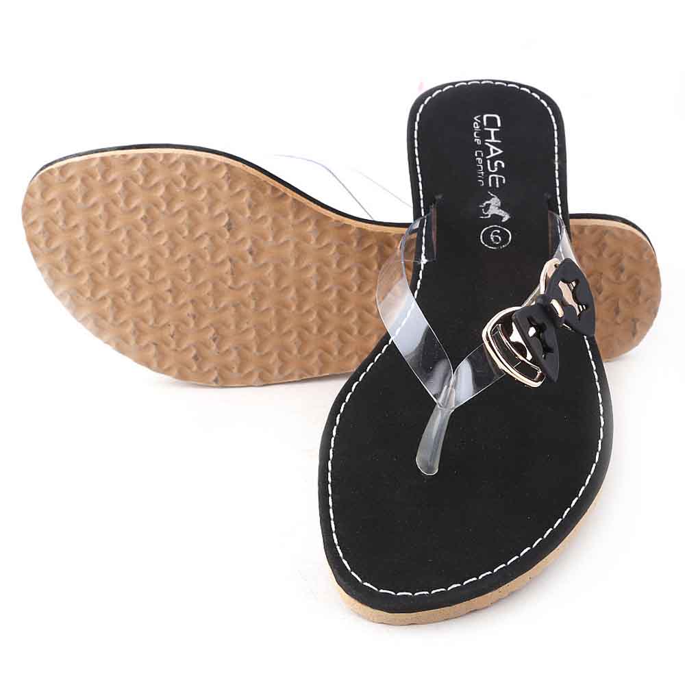 Women's Slipper (04) - Black, Women, Slippers, Chase Value, Chase Value
